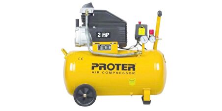 Proter 2 Hp 8 Bar 50 LT Yağlı Hava Kompresörü