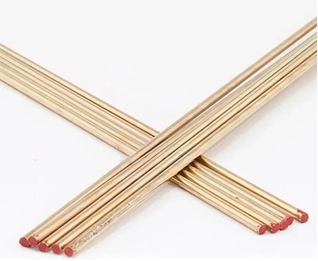 SARI KAYNAK TELİ 2,5 mm 1 metre  ASA SAR 102 pirinç alaşımlı sert lehim teli ( 10 ADET )