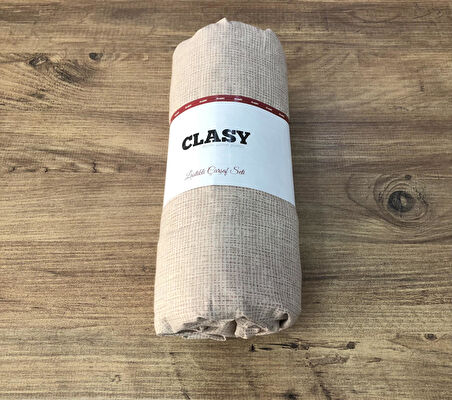 Clasy Çift Kişilik %100 Pamuk Ranforce Lastikli Çarşaf + 2 Adet Yastık Kılıfı 160 x 200