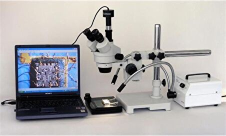 AmScope SM-3T Profesyonel Trinoküler Stereo Zoom Mikroskop