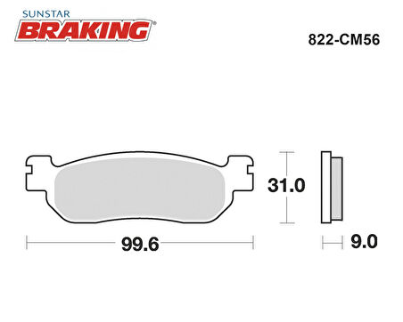 SİNTERLİ ARKA FREN BALATASI / YAMAHA / YZF R6 / 600cc / ARKA / 1999-2000-2001-2002-2003-2004-2005-2006-2007-2008-2009-2010-2011-2012-2013-2014-2015-2016-2017-2018-2019-2020