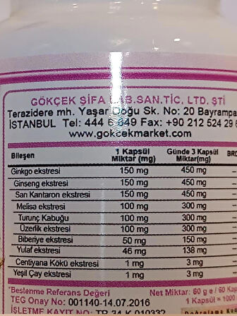 Üzerlik Kapsül (Harmal Capsule) 60Adet
