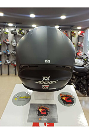 AXXIS DRAKEN S SOLİD V.2 A11 MAT SİYAH FULL FACE KASK