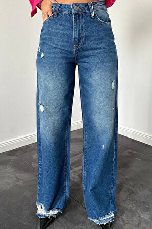Mavi Palazzo Lazerli Jeans Pantolon