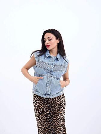 6779 KOT YELEK-MAVİ