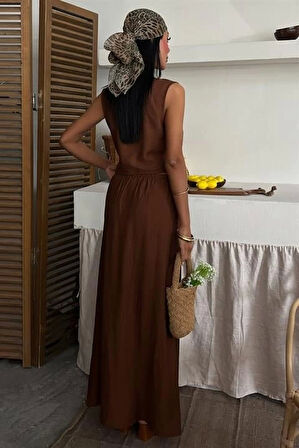 Yelek Önden Bağlamalı Uzun Etekli Takım 10192