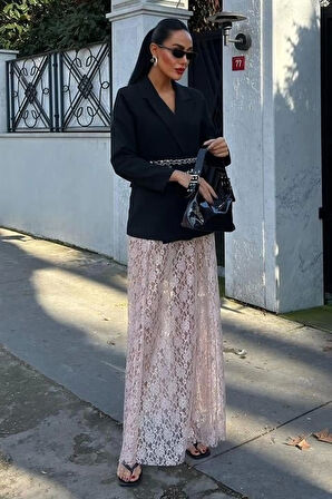 Maxi Dantel Etek 4047