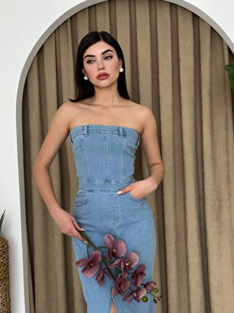 Sonic Straplez Elbise