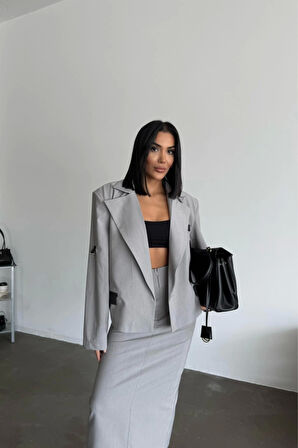 CROP CEKET - ETEK TAKIM - Gri