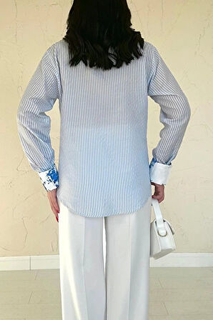 Mavi Garnili Gömlek