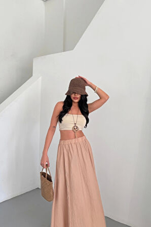 ETEK ŞANEL BOY SOFT KUMAŞ - Bej