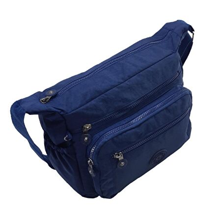 Baginn Klinkır Kadın Postacı Çanta Çok Cepli Çapraz Askılı Karamel Renk Yağmura Dayanıklı Kumaş