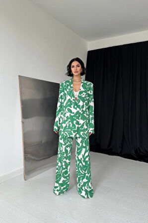 Yeşil Ceket Ve Pantolon Takım