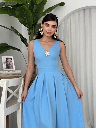 Late Yıldız Detaylı Elbise