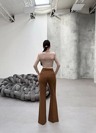 230 Gr Poly Viscose Full Lycra İspanyol Paça Pantolon