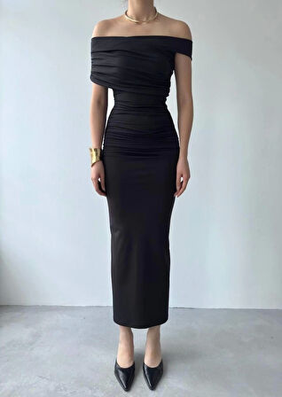 Dron Straplez Elbise