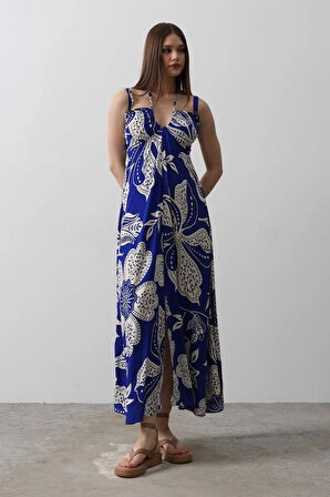 ASKILI VİSCON ELBİSE - Saks