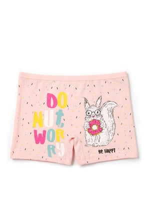 Öts Kız Çocuk Boxer 3'lü (%96 Pamuk - %4 Elastan)