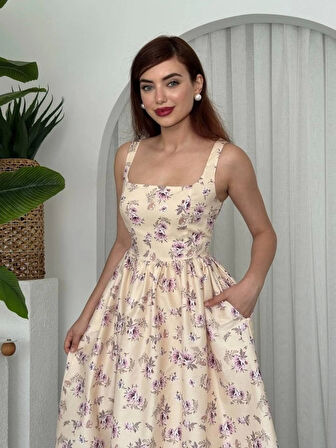 Yoa Cep Detaylı Elbise