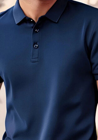 Erkek Kısa Kollu Yakalı Viskon Iki Iplik Erkek Bluz