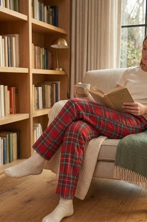 Kadın Lastikli Bel Pamuklu Pijama Altı Soft Örme Mevsimlik Ev Pantolonu