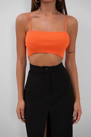 İnce Askılı Crop Top