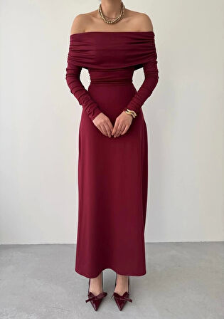 Uras Straplez Elbise