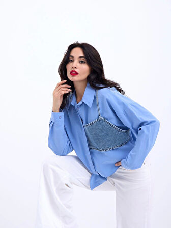 5419 GÖMLEK-KOYU MAVİ