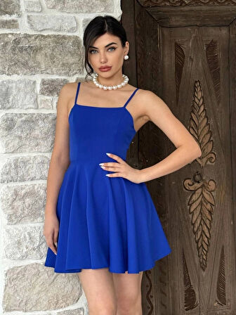 Pole İp Askılı Elbise