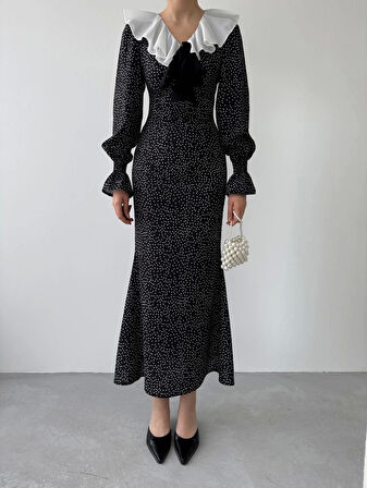 Ospe Fiyonklu Elbise