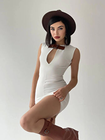 Nadia Kemerli Mini Elbise