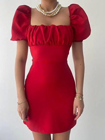 Hessen Sırt Dekolteli Elbise