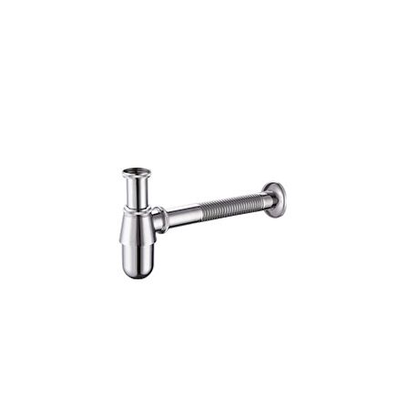 CRAVİT SF165 33 cm Lavabo Sifonu-Metal Körüklü Gider Borusu