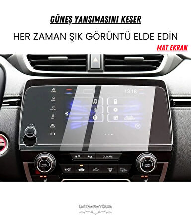 Honda CRV CR-V 2018-2021 Navigasyon ve Multimedya Uyumlu Mat Ekran Koruyucu