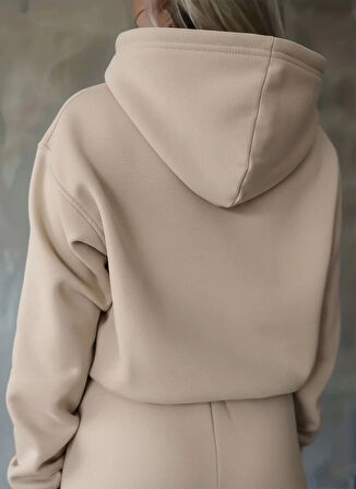 Kadın Uzun Kollu Nope Baskılı Beli Ribanalı Ikili Takım