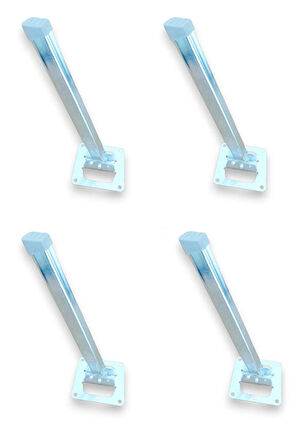 Metal 4'Lü Takım Sofra Ayağı - Metal Katlanır Yer Sofrası Ayağı 25 cm