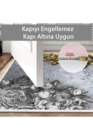 2 li Banyo Paspası, Yumuşak Banyo Halısı, Kaymaz Tabanlı, Yıkanabilir - 60x100 - 50 x60