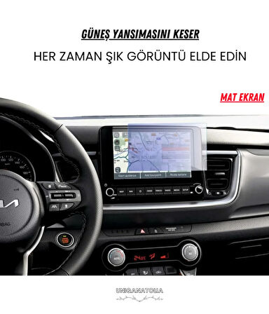 Kia Stonic 2023-2024 Navigasyon ve Multimedya Uyumlu Mat Ekran Koruyucu