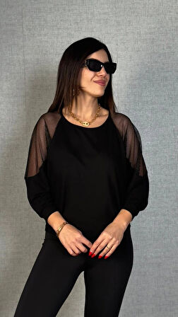 Kadın Omuzları File Detay Fakir Kol Bluz