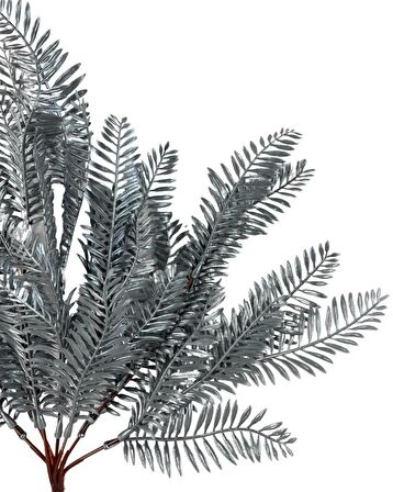 Yapay Çiçek Gümüş Fern Demet Garnitür Aradal Dekoratif Yapay Bitki