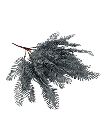 Yapay Çiçek Gümüş Fern Demet Garnitür Aradal Dekoratif Yapay Bitki
