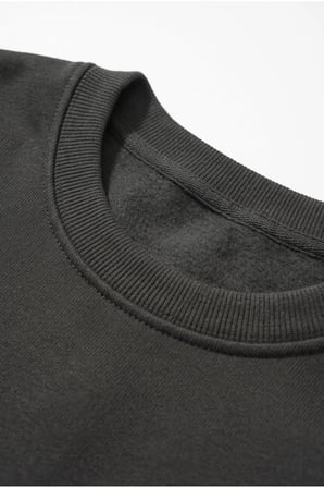 Unisex Yumuşak Dokulu Safir Balina Baskılı Tasarım Oversize 3 İplik Bisiklet Yaka Sweatshirt