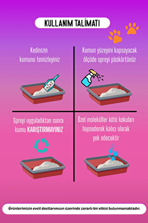Kedi Kumu Ve Tuvaleti Koku Giderici, Doğal idrar Ve Çişi Spreyi, Kokusuz Tuvalet Için
