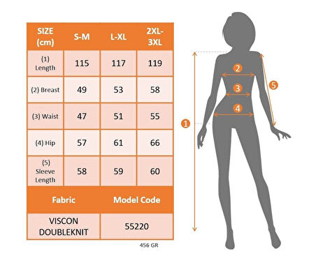 Kadın Uzun Kollu önden Fermuarlı Maxi Viskon Iki Iplik Elbise