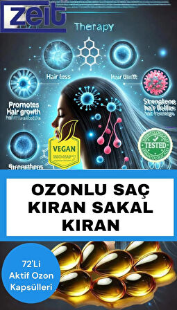 24'lü Aktif Ozon Kapsülleri – Saç ve Sakal Kıran İçin Hızlı Etkili Doğal Tedavi