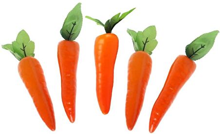 Yapay Sebze Havuç Carrot 1adet 15*4cm Gerçek Boyut