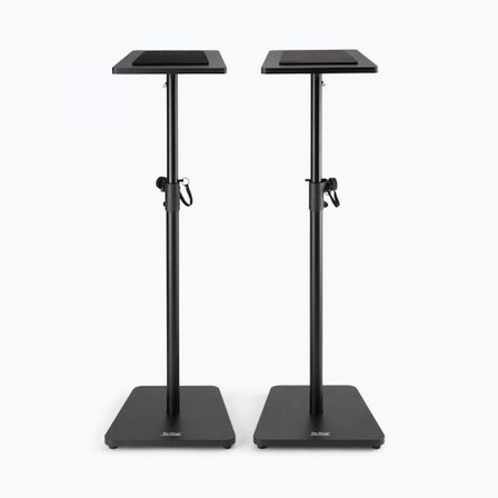 On Stage Sms7500b 2'li Stüdyo Monitörü Standı (profesyonel - Masaüstü Stand Seti) | 12 Kademeli Yükseklik Ayarı, Kaymaz Eva İzolasyon Pedleri, 34 Kg Taşıma Kapasitesi | Ölçüler: Yükseklik 23 Cm - 32 Cm Ayarlanabilir