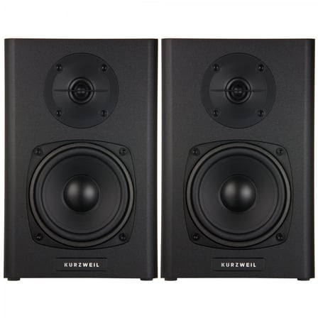Kurzweil Ks-40a Aktif Referans Monitör Seti - Çift (profesyonel - Masaüstü Stüdyo Monitörü) | 2-yollu Aktif Sistem, 20w Rms Güç, Ahşap Kabinet Tasarımı, Manyetik Korumalı Sürücüler | Ölçüler: 230 X 148 X 180 Mm
