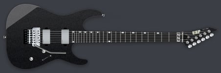 Esp Usa M-ıı Ntb Sapphire Black Metallic (üst Segment - Usa Custom Shop) | Amerika Üretimi, Sapphire Black Metallic Finish, Neck-thru (gövdeden Sap) Yapı, Yüksek Çıkışlı Manyetikler | Ölçüler: 648 Mm Skala Uzunluğu