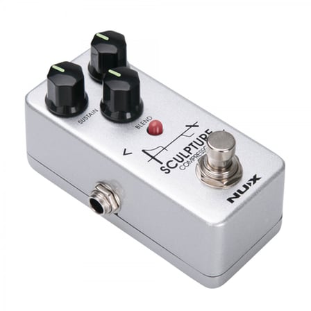 NUX NCP-2 Sculpture Mini Compressor (Profesyonel - Dinamik İşlemci) | Sürekli Sustain Artırıcı, Blend Kontrolü ile Orijinal Sinyal Karışımı, İki Farklı Clipping Modu | Ölçüler: Mini Seri Kasa